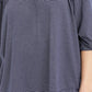 Blusa ombro a ombro feminina Maison Jules, azul marinho, tamanho pequeno