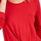 Top feminino com frente torcida estilo &amp; co, vermelho, tamanho XXG