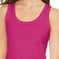 Regata feminina Charter Club Supima Cotton com decote redondo, rosa, tamanho grande