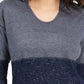 Moletom com capuz feminino com blocos de cores da Style &amp; Co, azul-marinho, tamanho XX-G