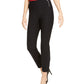 Calça skinny feminina INC International Concepts Petite com zíper lateral, preta, tamanho 10 P