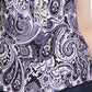 INC International Concepts Top feminino plus size estampado com decote em forma de fechadura e enfeites, azul-marinho, tamanho 3X
