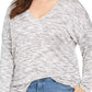 Suéter feminino plus size com estampa tingida espacial e túnica de malha azul tamanho 2X da Style &amp; Co