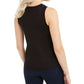 Top sem mangas com tachas Bar III feminino, preto, tamanho grande