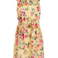 Vestido estampado floral para meninas da Charter Club, tamanho 6, amarelo, Mommy &amp; Me