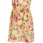 Vestido estampado floral para meninas da Charter Club, tamanho 6, amarelo, Mommy &amp; Me
