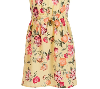 Vestido estampado floral para meninas da Charter Club, tamanho 6, amarelo, Mommy &amp; Me