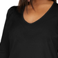 Blusa feminina plus size de malha canelada com manga bufante e tamanho 0X da INC International Concepts