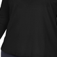 Blusa feminina plus size de malha canelada com manga bufante e tamanho 0X da INC International Concepts
