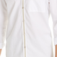 Camisa listrada com gola alta e botões Alfani masculina, tamanho X-G
