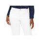 Calça Capri Feminina de Cintura Média NWT Curvy Fit Core Fashion Branca Tamanho 10