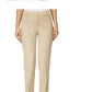 Calça feminina reta e cropped Charter Club, bege, tamanho 4
