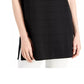 Blusa túnica longa canelada feminina Alfani, preta, tamanho X-G