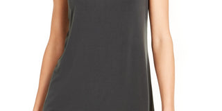 Blusa feminina Alfani com decote redondo e sem mangas, verde, tamanho grande