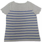 Camiseta feminina listrada Charter Club azul tamanho XX-G