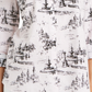 Blusa estampada feminina Charter Club, branca, tamanho XX-G