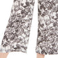 Calça Capri Feminina Estampada Perna Larga Charter Club Branca Tamanho X-S