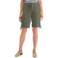 Shorts Karen Scott Feminino com Punhos Laçados e Cordão Verde Tamanho 6