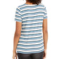 Blusa listrada com frente torcida feminina Style &amp; Co, azul, tamanho XX-G