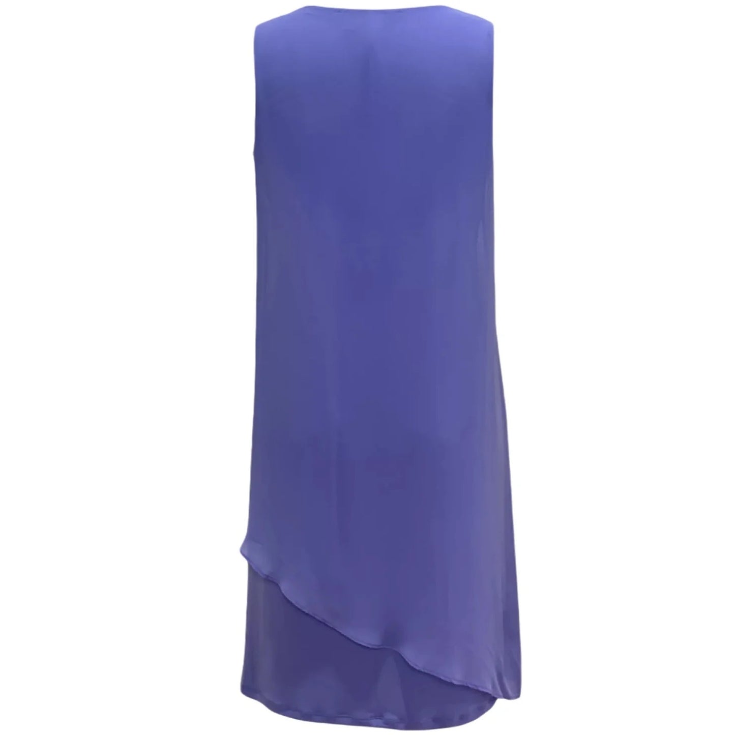 Vestido justo feminino JM Collection com sobreposição de colar de íris, roxo, tamanho grande