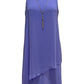 Vestido justo com colar e detalhes embelezados da coleção JM, roxo, tamanho extragrande