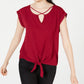 Blusa com nó cruzado BCX Junior Roxo Tamanho Grande