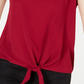 Blusa com nó cruzado BCX Junior Roxo Tamanho Grande