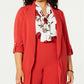 Jaqueta feminina Bar III Wrap Wear para trabalho, vermelha, tamanho 1X