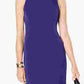 Vestido justo sem mangas feminino Kasper roxo escuro tamanho 6