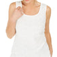 Top texturizado com lantejoulas Kasper feminino, tamanho natural, tamanho extrapequeno
