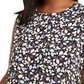 Anne Klein Top feminino plus size Mayfair estampado sem mangas, cor carvão, tamanho 0X