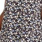 Anne Klein Top feminino plus size Mayfair estampado sem mangas, cor carvão, tamanho 0X