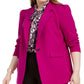 Blazer feminino plus size da moda Bar III com um botão, rosa brilhante, tamanho 20W