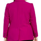 Blazer feminino plus size da moda Bar III com um botão, rosa brilhante, tamanho 20W