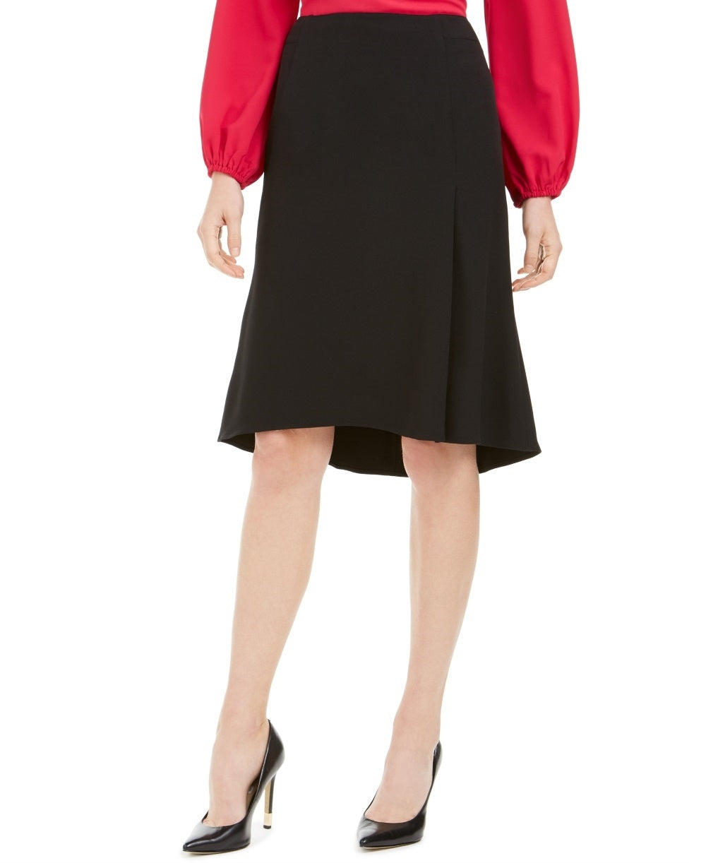 Saia evasê feminina Kasper preta tamanho 12