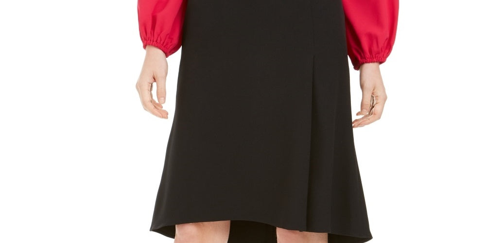 Saia evasê feminina Kasper preta tamanho 12