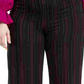 Terno listrado plus size feminino Bar III, calças largas separadas, preto, tamanho 14w