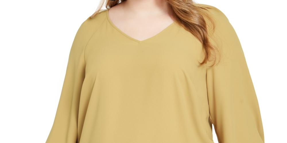 Top Bar III Feminino Trendy Plus Bell Cuff Amarelo Tamanho 2X