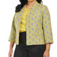 Blazer feminino estampado Kasper amarelo tamanho 18W