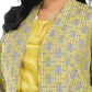 Blazer feminino estampado Kasper amarelo tamanho 18W