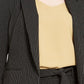 Bar III Blazer listrado plus size feminino da moda, cor carvão, tamanho 2X