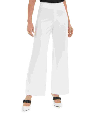 Calça feminina Kasper reta branca tamanho natural 12