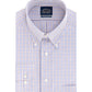 Camisa social masculina Eagle Classic-Fit com gola elástica, roxa, tamanho 17,5 x 36-37