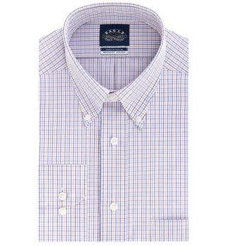 Eagle Men's Classic-Fit Stretch Collar Dress Shirt Purple Size 17.5X36-37