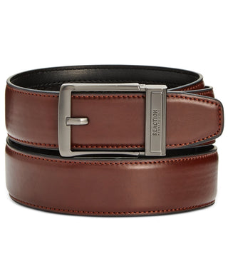 Cinto social masculino Kenneth Cole Reaction Exact Fit marrom tamanho pequeno