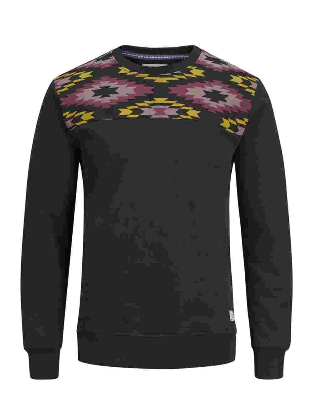 Jack &amp; Jones Men's Originals Crew Neck Sweatshirt Carvão Tamanho X-G