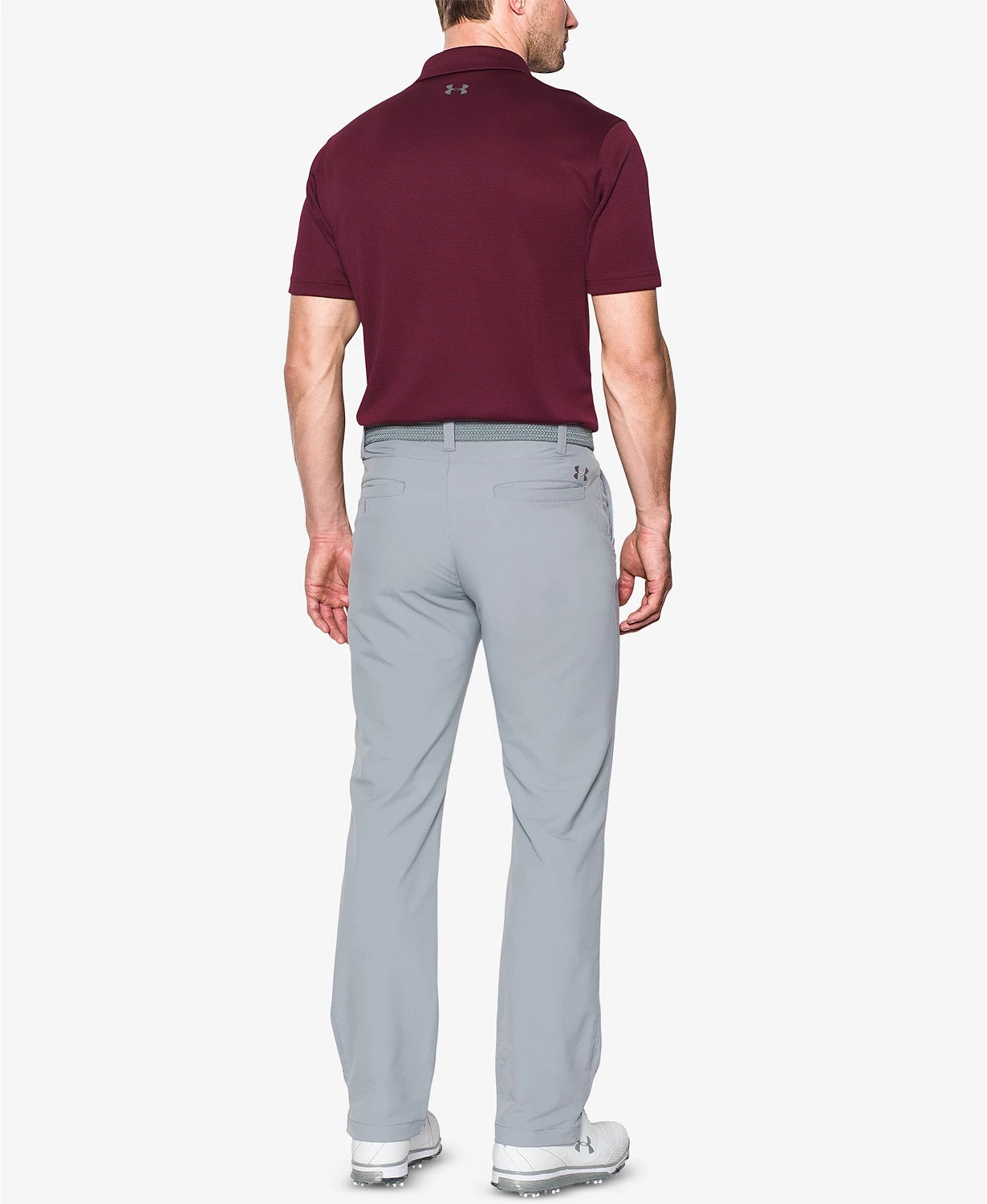 Camiseta polo Tech masculina Under Armour vermelha tamanho pequeno