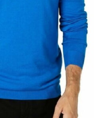 Suéter Alfani Masculino Gola V Azul Tamanho Grande
