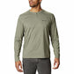 Camisa Henley de manga comprida Columbia Thistletown Park masculina, verde, tamanho pequeno