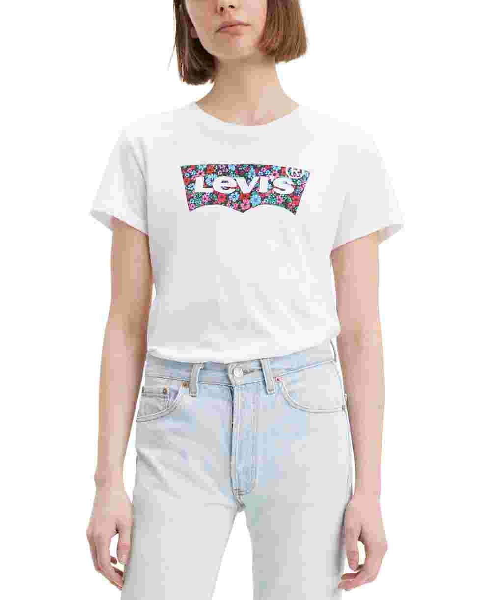 Camiseta Levi's Batwing The Perfect Feminina Branca Tamanho P